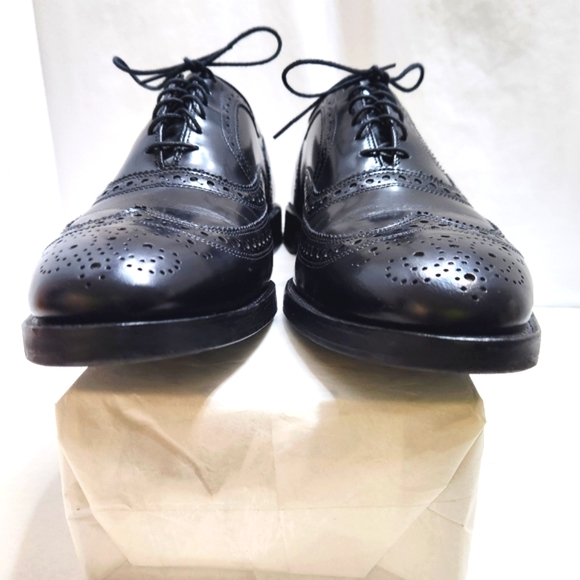 ALLEN EDMONDS BLACK DRESS SHOES SIZE 9.5 - Picture 3 of 14